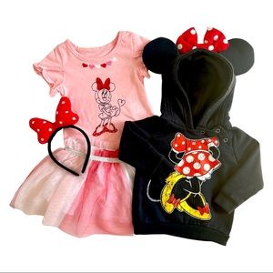 4 piece Minnie Mouse bundle 12M